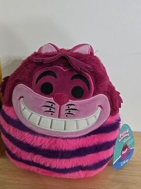 Disney Cheshire Cat Plush - Bright Pink and Purple Stripe